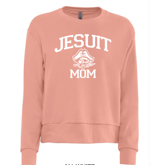 Jesuit Mom Pink Crewneck