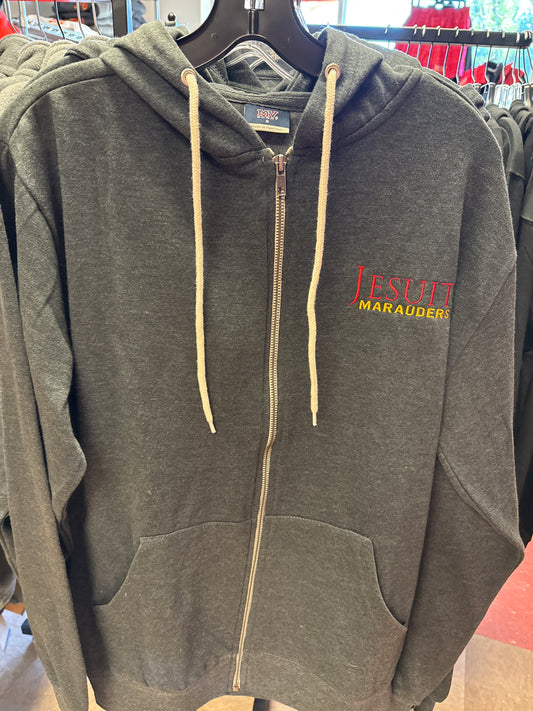 Zip Up Grey Hoodie