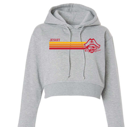 Women's Cropped Fleece Hooded Sweatshirt